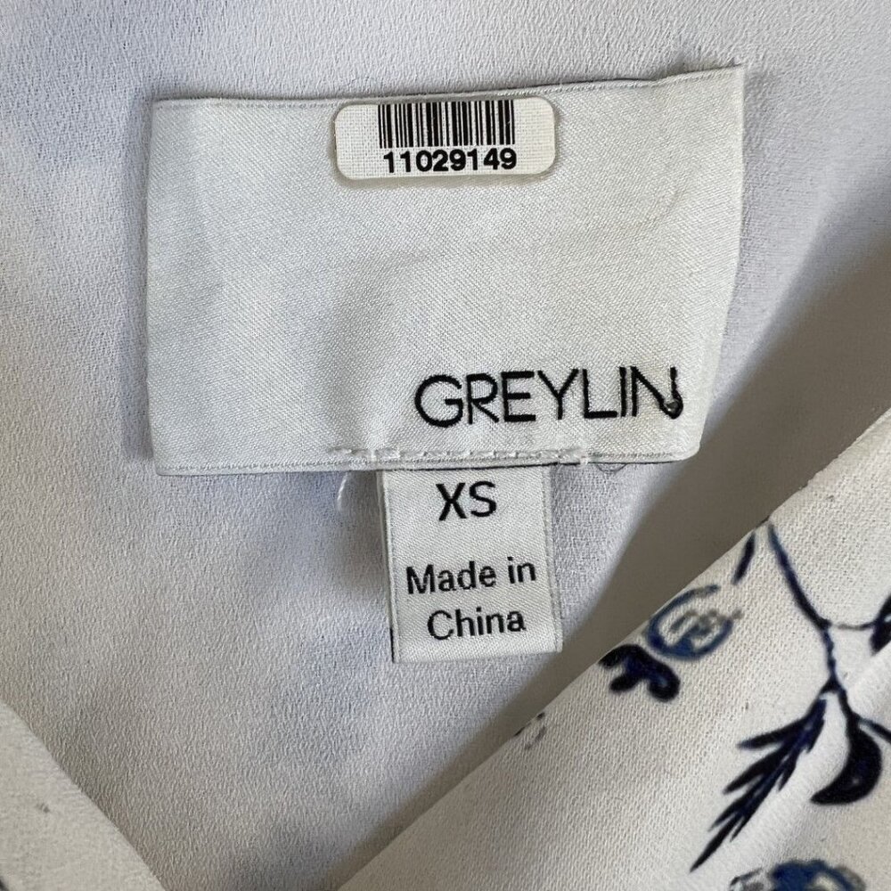 Greylin White Emma Ruffled Wrap Dress - Picture 13 of 15